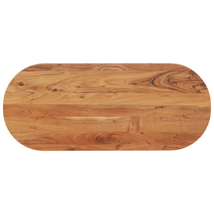 Table Top 120x60x2.5 cm Oval Solid Wood Mango Thickness 25 mm Acacia wood(natural) 140 cm
