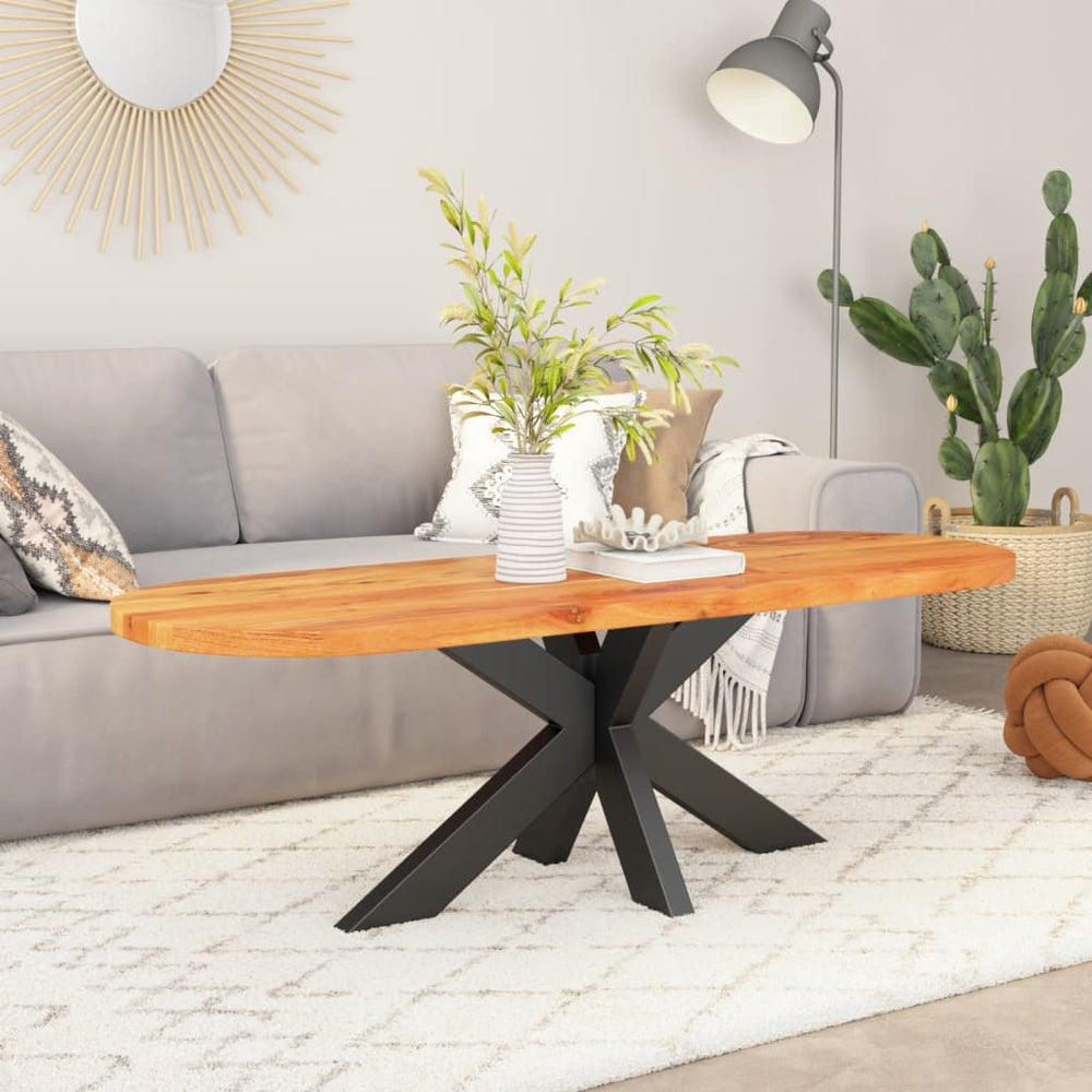 vidaXL Table Top 100x50x3.8 cm Oval Solid Wood Mango Thickness 38 mm