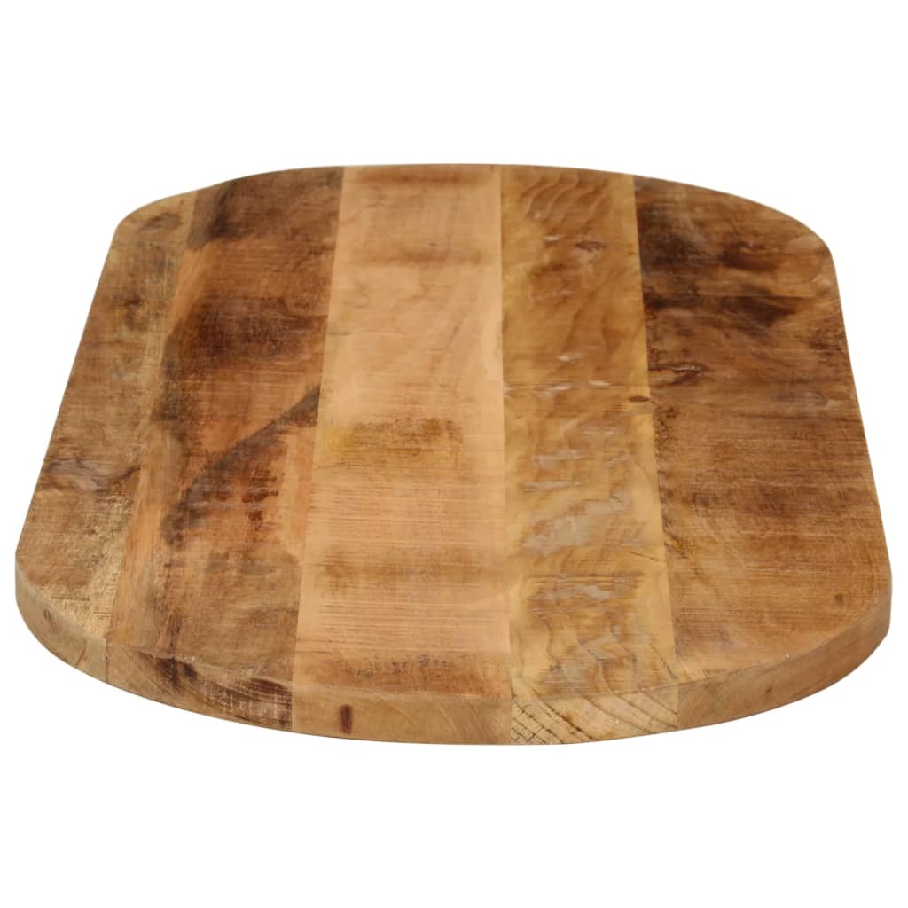 Table Top 100x50x3.8 cm Oval Solid Wood Mango Thickness 38 mm Rough mango wood(natural) 110 cm