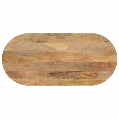 Table Top 120x60x2.5 cm Oval Solid Wood Mango Thickness 25 mm Mango wood(natural) 120 cm