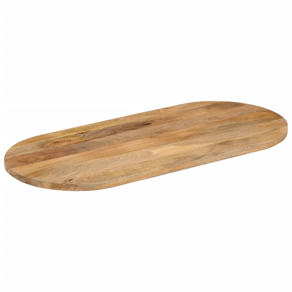 Table Top 120x60x2.5 cm Oval Solid Wood Mango Thickness 25 mm Mango wood(natural) 120 cm