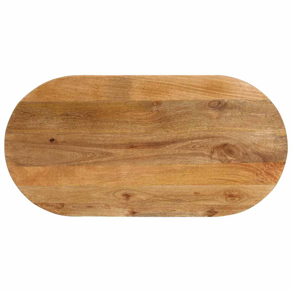 Table Top 120x60x2.5 cm Oval Solid Wood Mango Thickness 25 mm Mango wood(oak finish) 140 cm