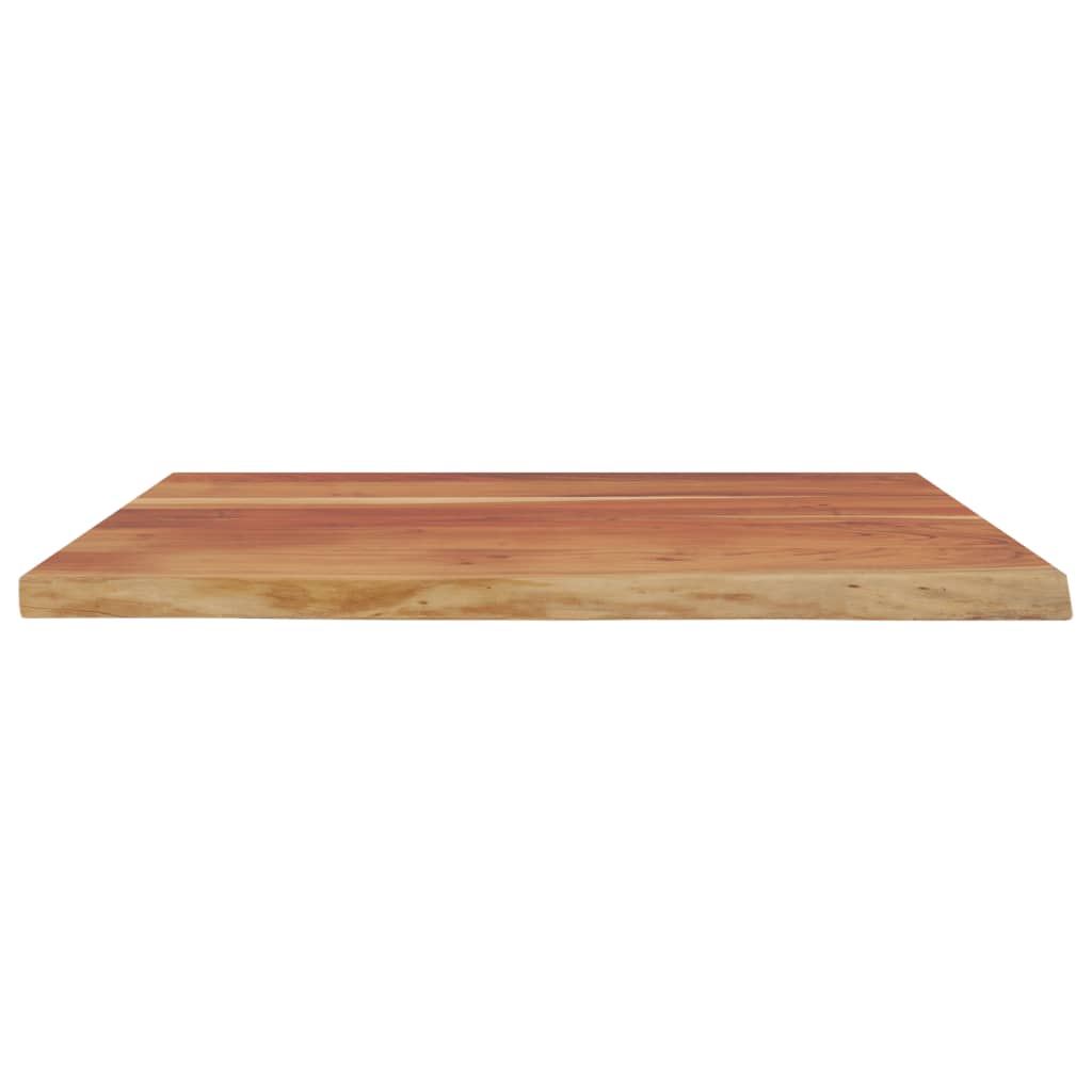 Desk Top 80x80x3.8 cm Square Solid Wood Acacia Live Edge Natural Solid Acacia Wood 90 cm