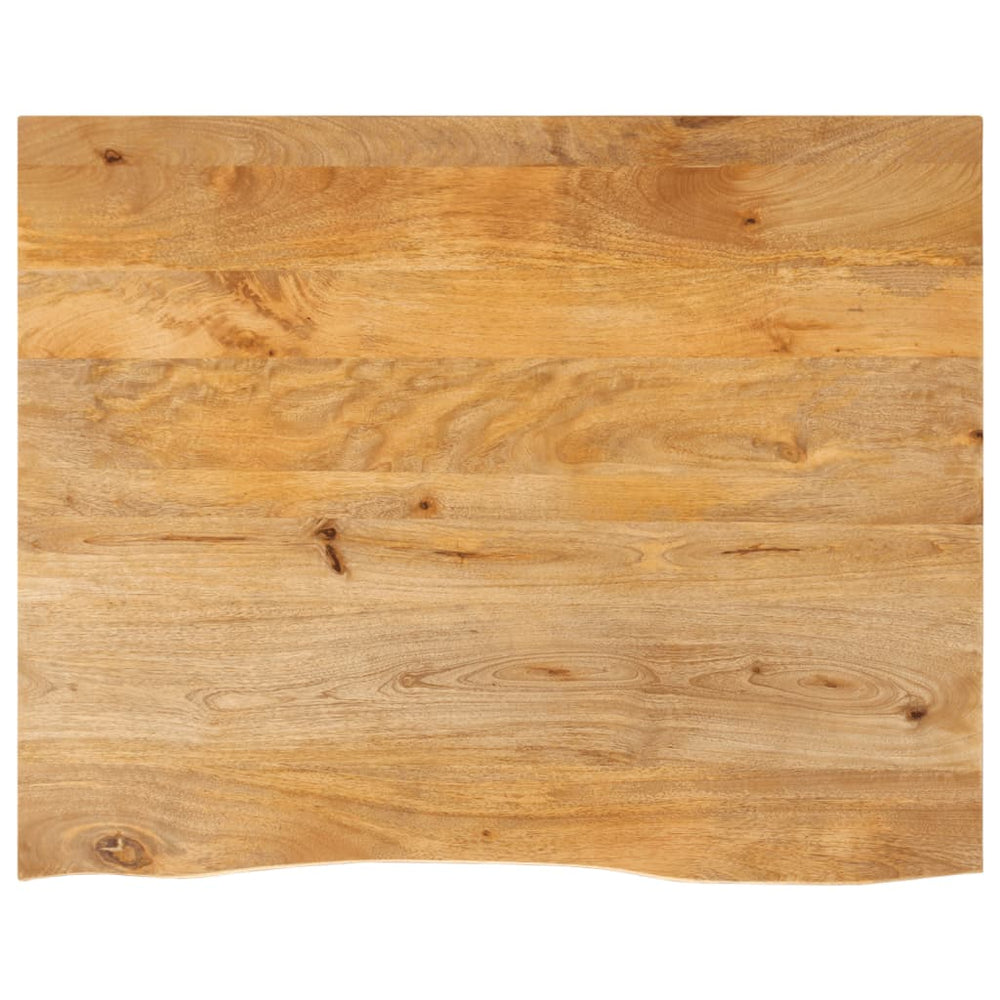 vidaXL Table Top Live Edge 80x80x2.5 cm Solid Wood Mango Natural Solid Mango Wood