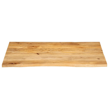 Table Top Live Edge 80x80x2.5 cm Solid Wood Mango Natural Solid Mango Wood 100 cm