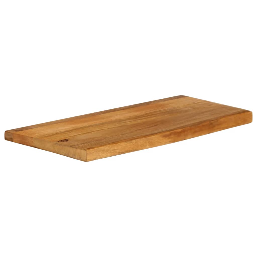 Table Top Live Edge 40x40x3.8 cm Solid Wood Mango Oak Finished 70 cm