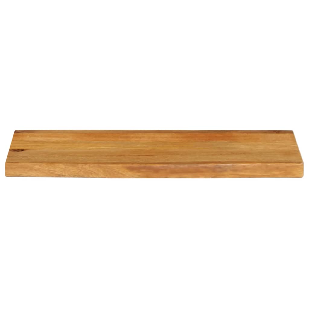 Table Top Live Edge 40x40x3.8 cm Solid Wood Mango Oak Finished 70 cm