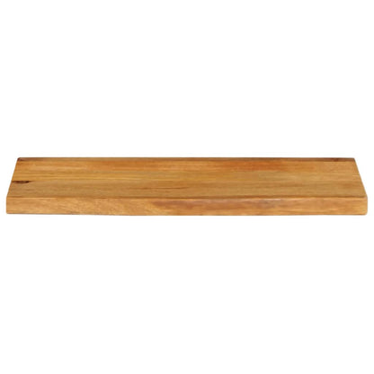 Table Top Live Edge 40x40x3.8 cm Solid Wood Mango Oak Finished 70 cm