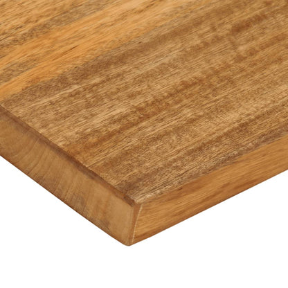 Table Top Live Edge 40x40x3.8 cm Solid Wood Mango Oak Finished 70 cm