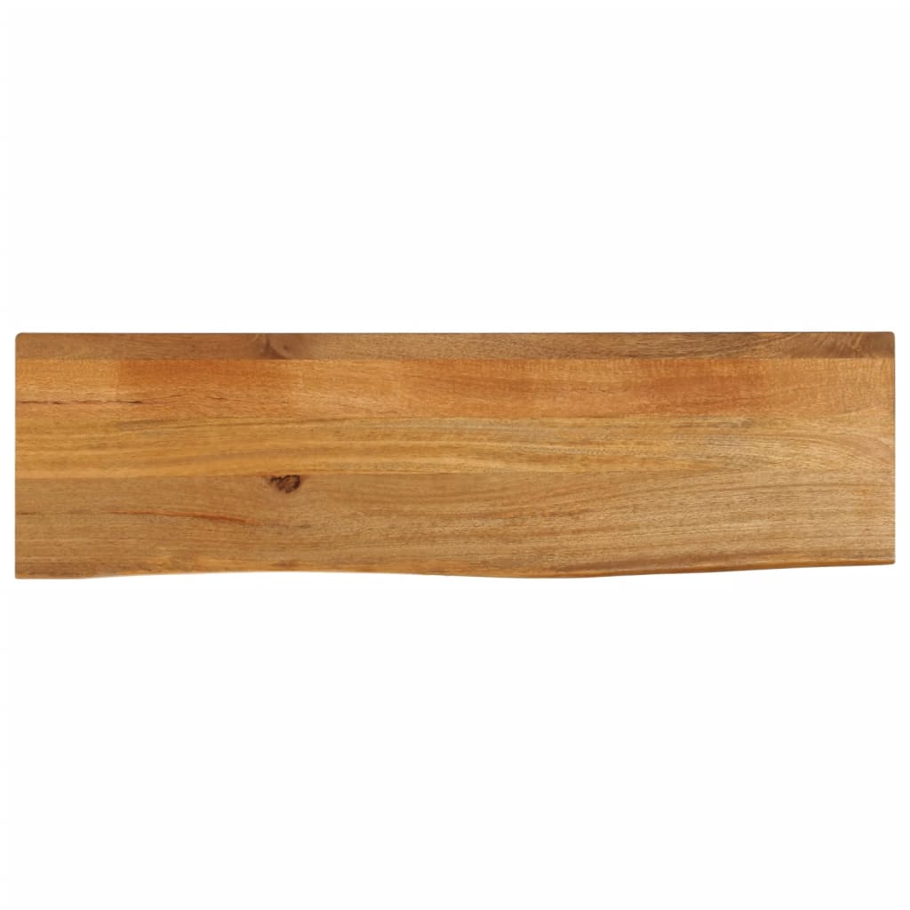 Table Top Live Edge 40x40x3.8 cm Solid Wood Mango Oak Finished 110 cm