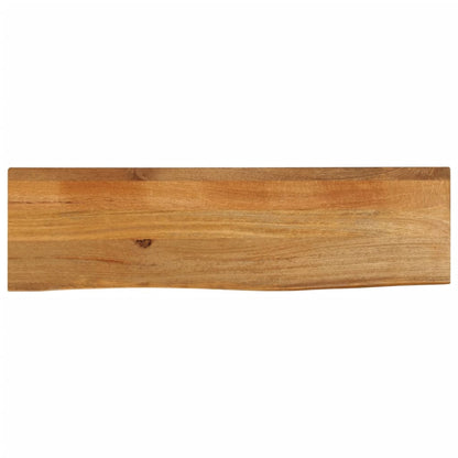 Table Top Live Edge 40x40x3.8 cm Solid Wood Mango Oak Finished 120 cm