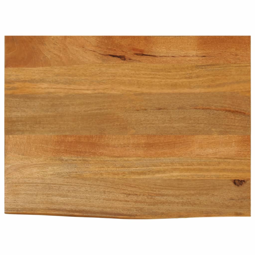 Table Top Live Edge 60x60x3.8 cm Solid Wood Mango Oak Finished 70 cm