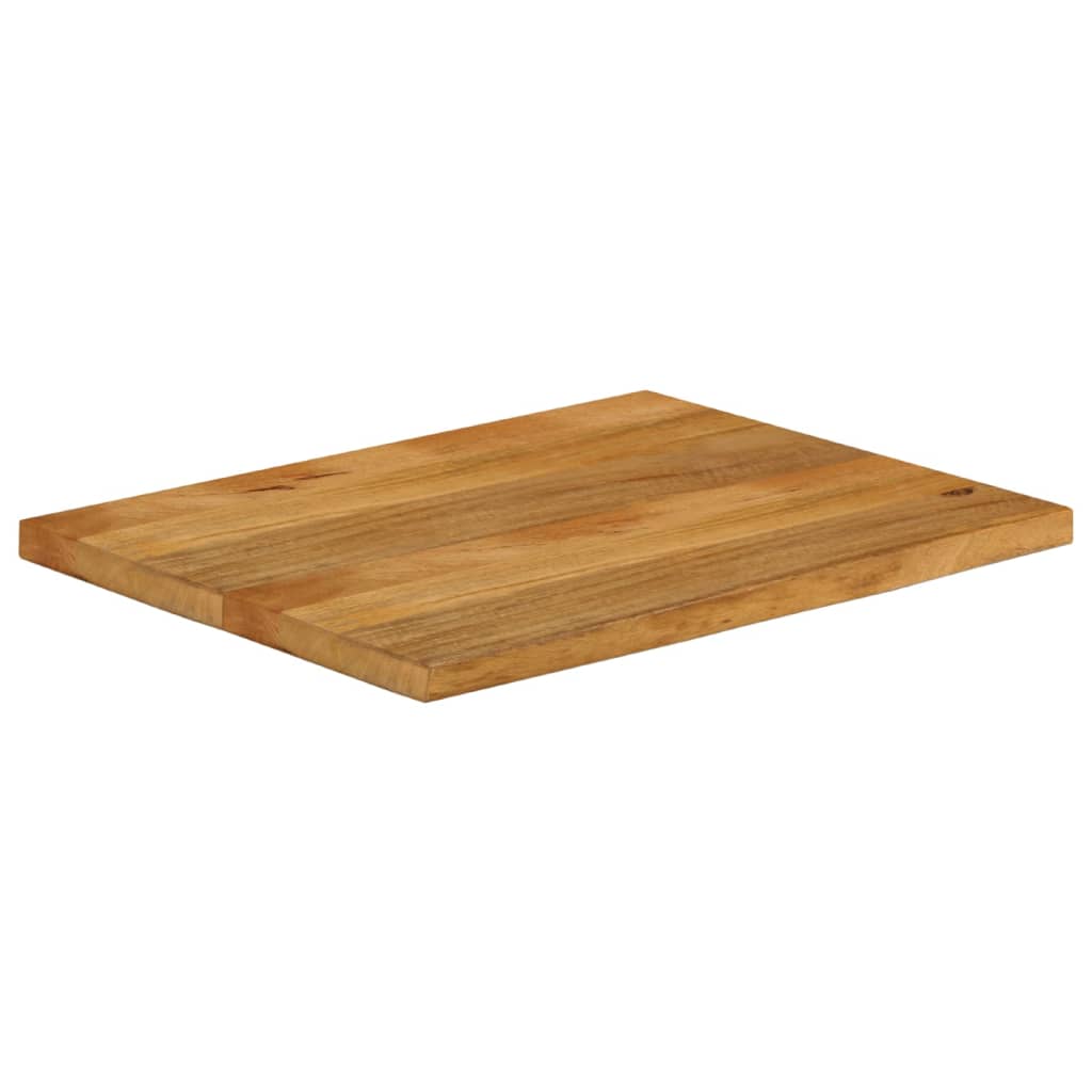 Table Top Live Edge 60x60x3.8 cm Solid Wood Mango Oak Finished 70 cm