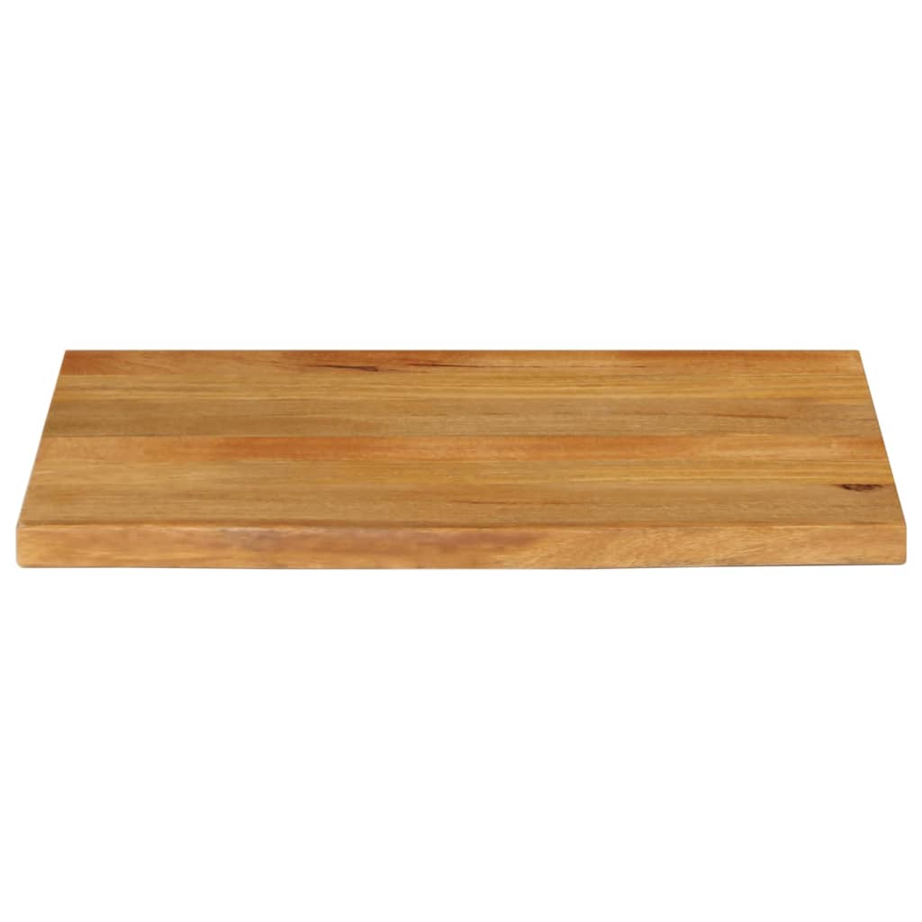 Table Top Live Edge 60x60x3.8 cm Solid Wood Mango Oak Finished 70 cm