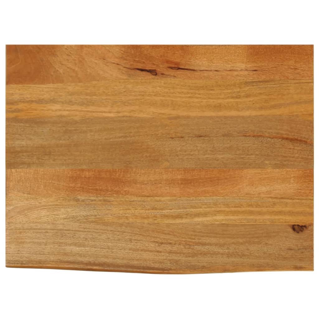 Table Top Live Edge 60x60x3.8 cm Solid Wood Mango Oak Finished 80 cm