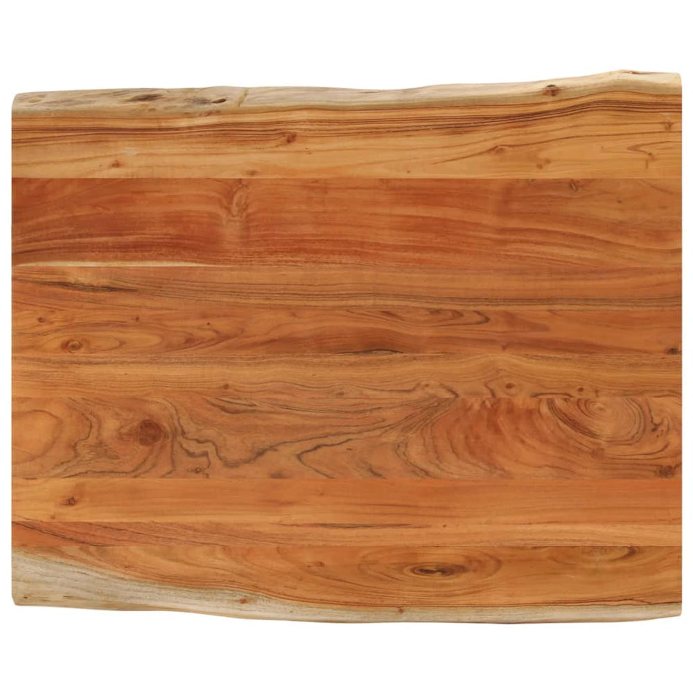 vidaXL Table Top 80x80x2.5 cm Live Edge Solid Wood Mango Thickness 25 mm