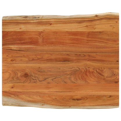 Table Top 80x80x2.5 cm Live Edge Solid Wood Mango Thickness 25 mm Acacia wood(natural) 90 cm