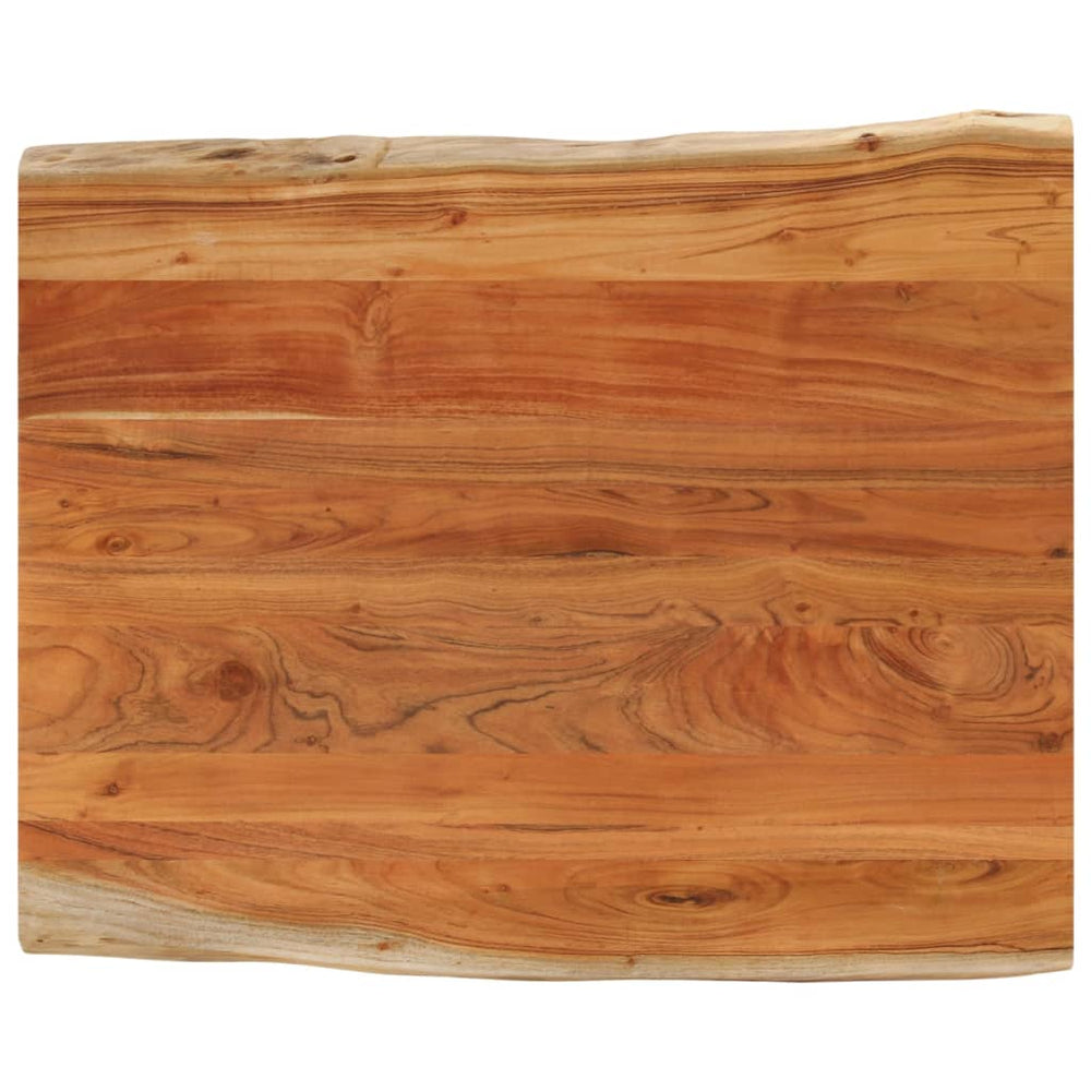 vidaXL Table Top 80x80x3.8 cm Live Edge Solid Wood Mango Thickness 38 mm