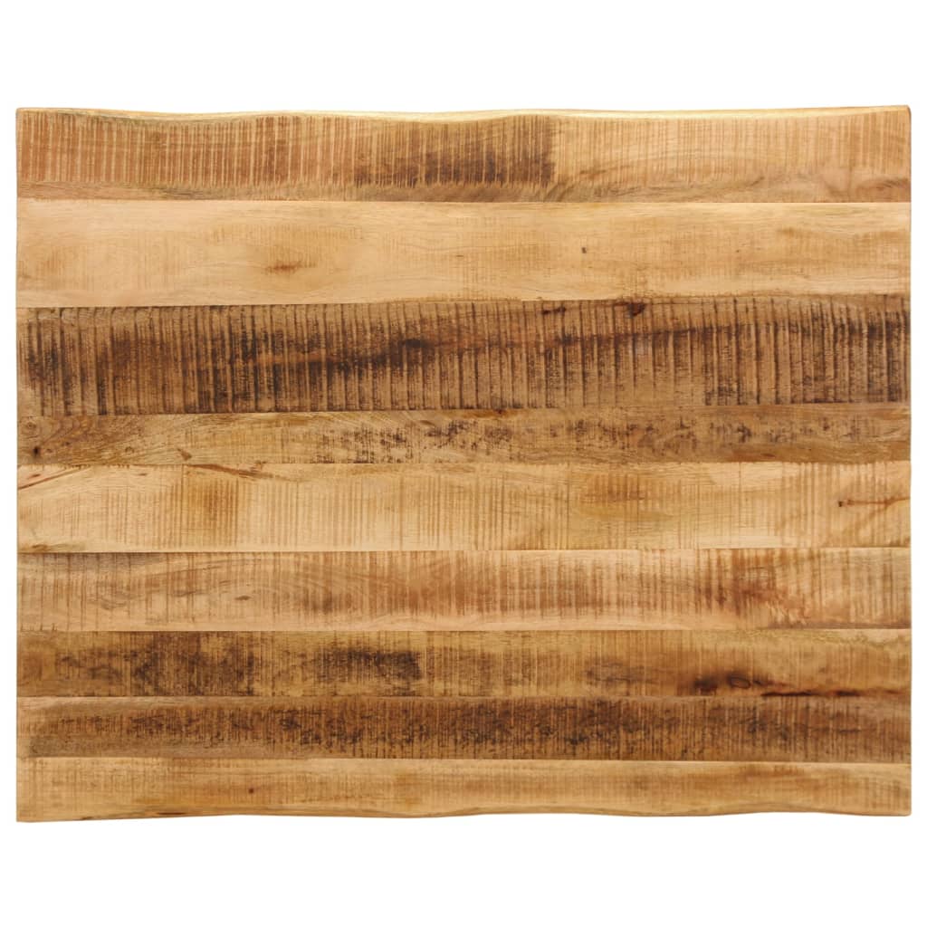 Table Top 80x80x2.5 cm Live Edge Solid Wood Mango Thickness 25 mm Rough mango wood(natural) 90 cm