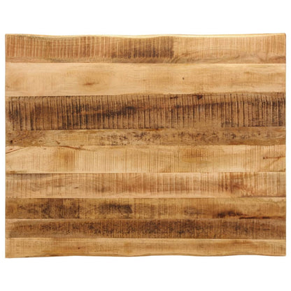 Table Top 80x80x2.5 cm Live Edge Solid Wood Mango Thickness 25 mm Rough mango wood(natural) 90 cm