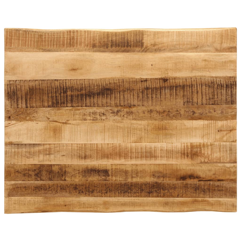Table Top 80x80x2.5 cm Live Edge Solid Wood Mango Thickness 25 mm Rough mango wood(natural) 100 cm