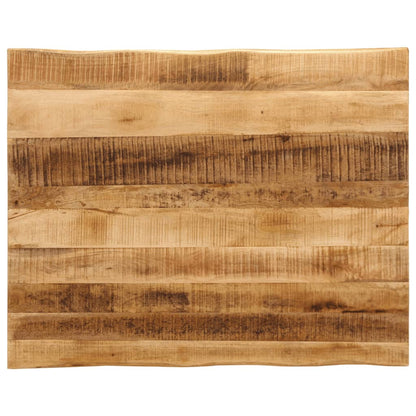 Table Top 80x80x2.5 cm Live Edge Solid Wood Mango Thickness 25 mm Rough mango wood(natural) 100 cm