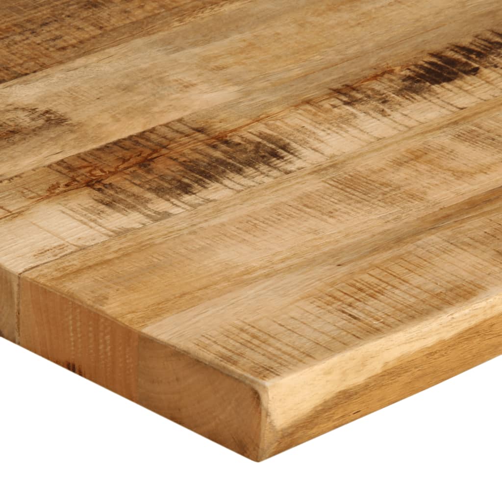 Table Top 80x80x2.5 cm Live Edge Solid Wood Mango Thickness 25 mm Rough mango wood(natural) 100 cm