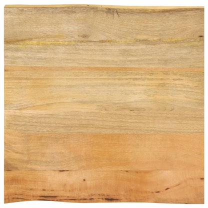 Table Top 80x80x2.5 cm Live Edge Solid Wood Mango Thickness 25 mm Mango wood(natural) 80 cm