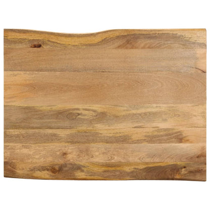 Table Top 80x80x2.5 cm Live Edge Solid Wood Mango Thickness 25 mm Mango wood(natural) 90 cm