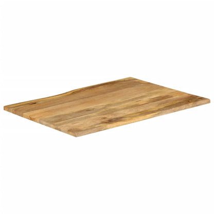 Table Top 80x80x3.8 cm Live Edge Solid Wood Mango Thickness 38 mm Mango wood(natural) 90 cm