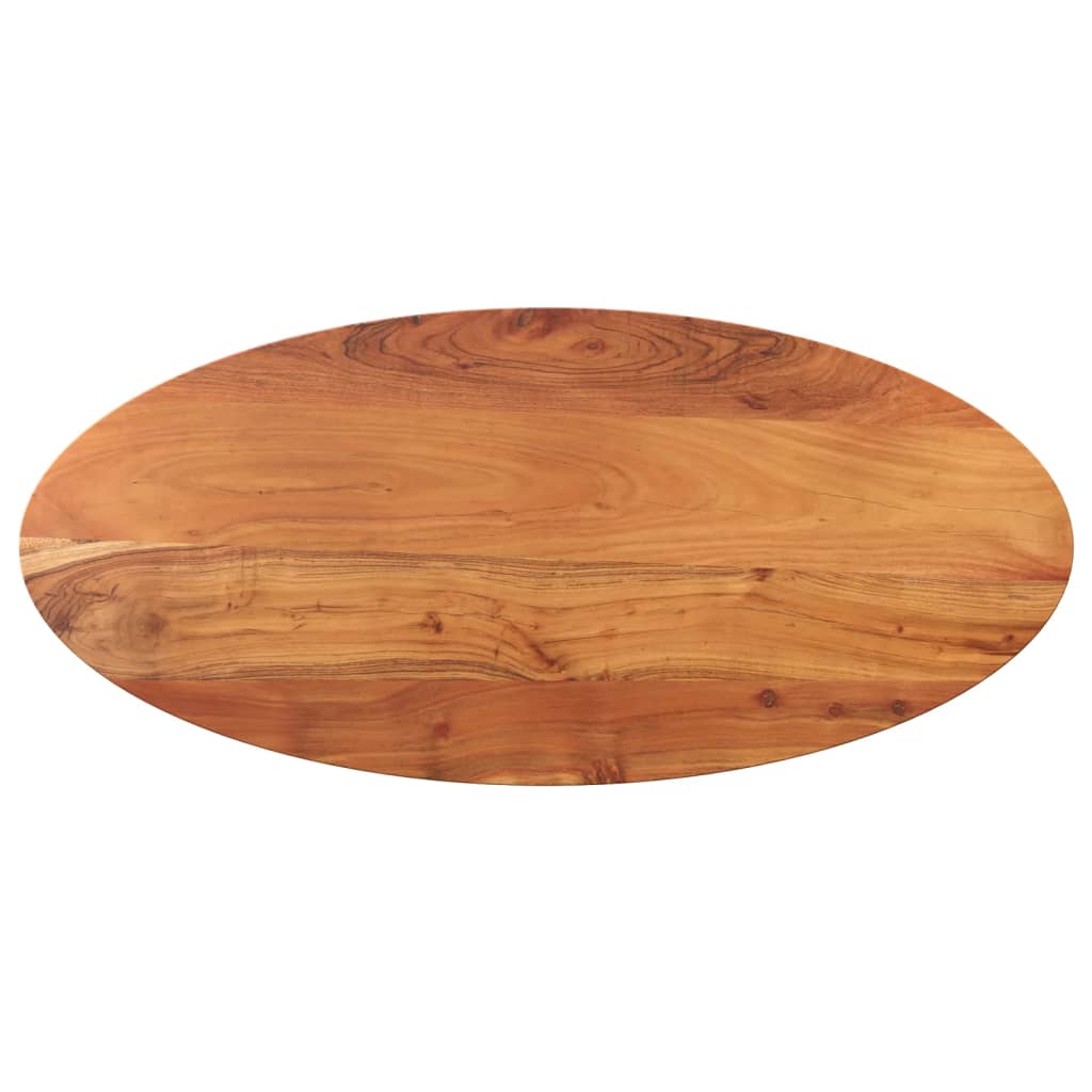 Table Top 100x50x2.5 cm Oval Solid Wood Mango Thickness 25 mm 140 cm 50 cm