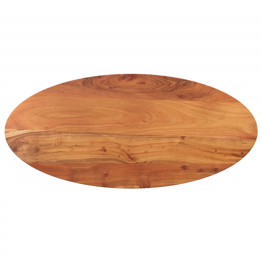 Table Top 140x50x3.8 cm Oval Solid Wood Mango Thickness 38 mm Acacia wood(natural) 120 cm 50 cm