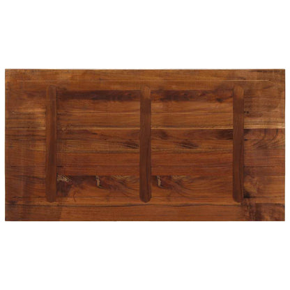 Table Top 60x60x3.8 cm Square Solid Wood Reclaimed Thickness 38 mm Reclaimed wood(multicolour) 100 cm