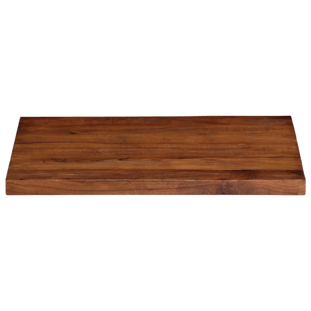 Table Top 70x70x2.5 cm Square Solid Wood Reclaimed Thickness 25 mm Reclaimed wood(natural) 80 cm