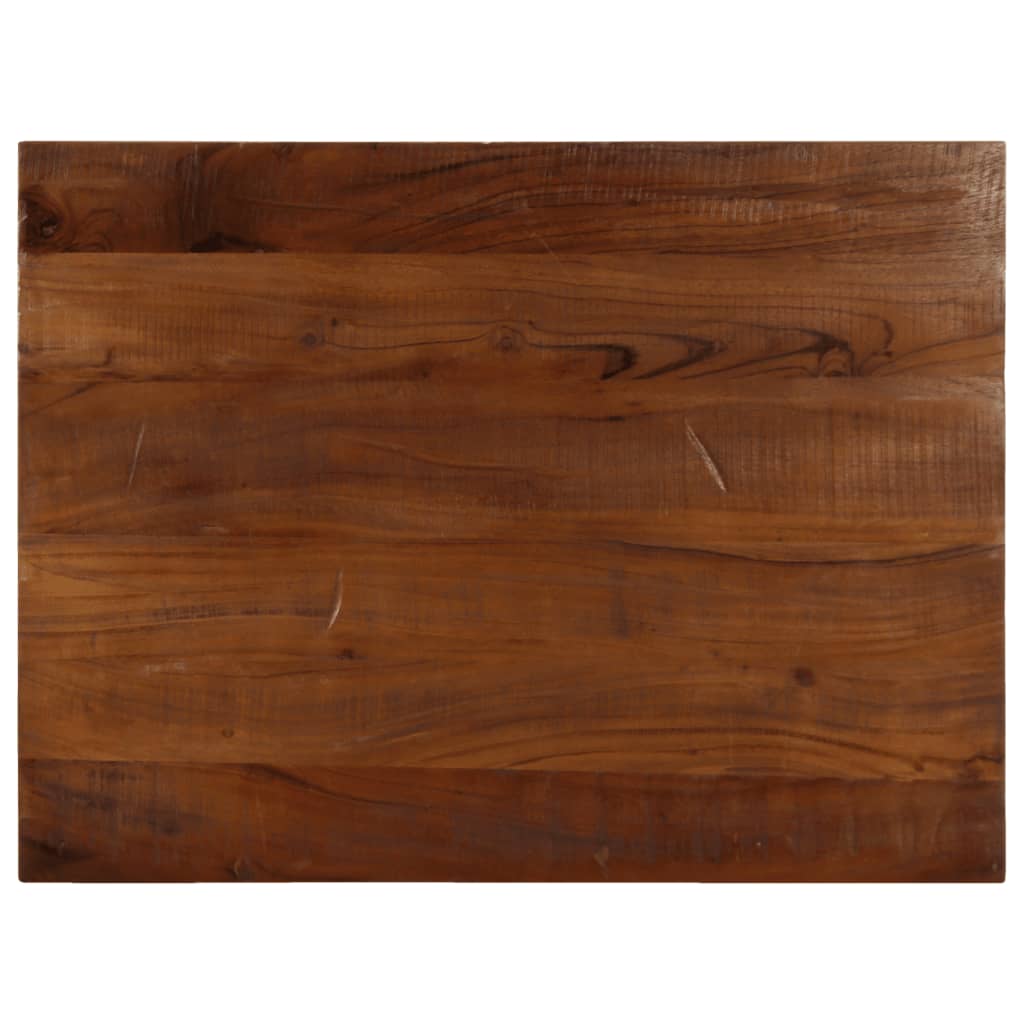 Table Top 70x70x2.5 cm Square Solid Wood Reclaimed Thickness 25 mm Reclaimed wood(natural) 90 cm