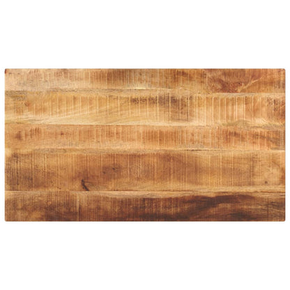 Table Top 50x50x2.5 cm Square Solid Wood Rough Mango Thickness 25 mm Rough Mango wood(natural) 100 cm