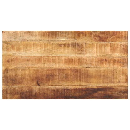 Table Top 50x50x2.5 cm Square Solid Wood Rough Mango Thickness 25 mm Rough Mango wood(natural) 120 cm