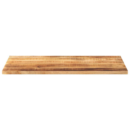 Table Top 50x50x2.5 cm Square Solid Wood Rough Mango Thickness 25 mm Rough Mango wood(natural) 120 cm