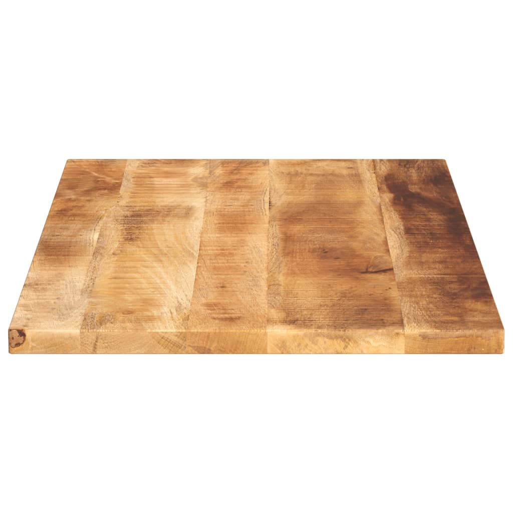 Table Top 50x50x2.5 cm Square Solid Wood Rough Mango Thickness 25 mm Rough Mango wood(natural) 120 cm