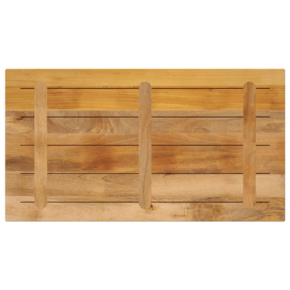 Table Top 50x50x2.5 cm Square Solid Wood Rough Mango Thickness 25 mm Rough Mango wood(natural) 120 cm