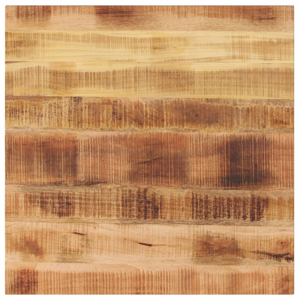Table Top 80x80x2.5 cm Square Solid Wood Rough Mango Thickness 25 mm Rough Mango wood(natural) 80 cm