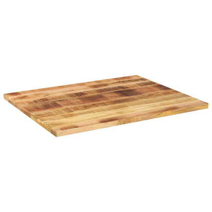 Table Top 80x80x2.5 cm Square Solid Wood Rough Mango Thickness 25 mm Rough Mango wood(natural) 90 cm