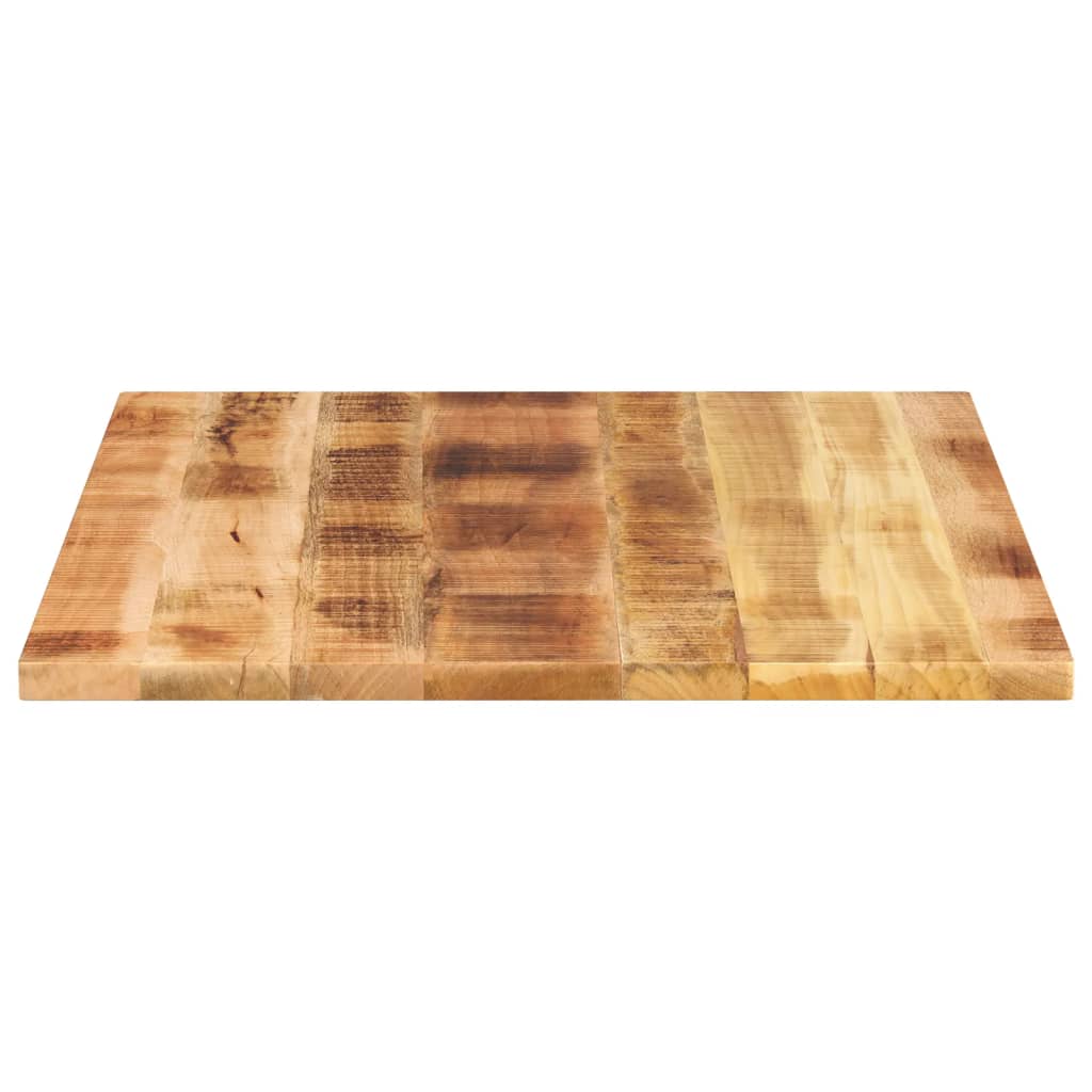 Table Top 80x80x2.5 cm Square Solid Wood Rough Mango Thickness 25 mm Rough Mango wood(natural) 90 cm