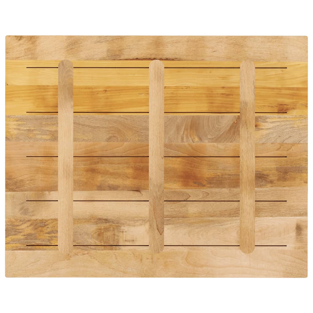 Table Top 80x80x2.5 cm Square Solid Wood Rough Mango Thickness 25 mm Rough Mango wood(natural) 90 cm