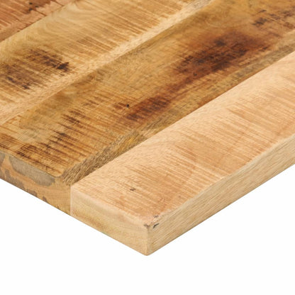 Table Top 80x80x2.5 cm Square Solid Wood Rough Mango Thickness 25 mm Rough Mango wood(natural) 90 cm