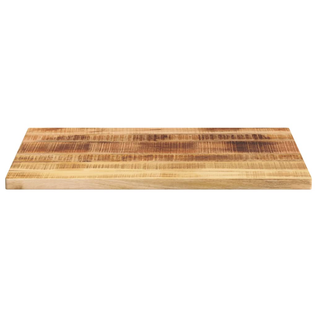 Table Top 50x50x3.8 cm Square Solid Wood Rough Mango Thickness 38 mm Rough Mango wood(natural) 90 cm