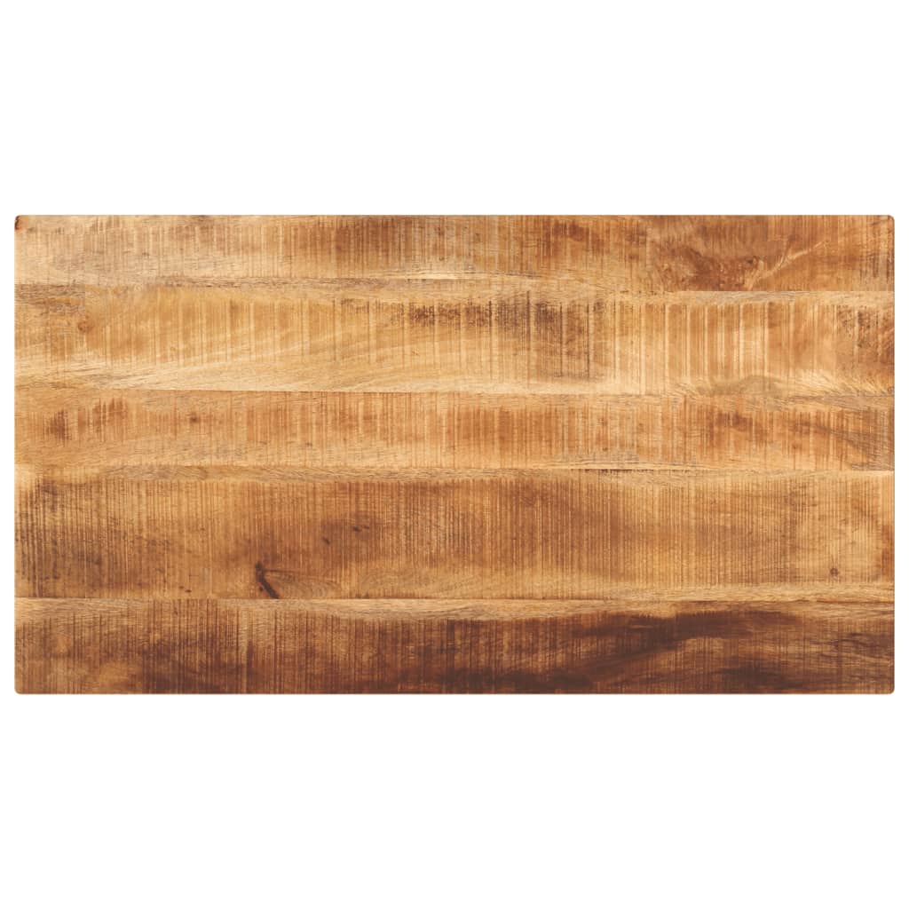 Table Top 50x50x3.8 cm Square Solid Wood Rough Mango Thickness 38 mm Rough Mango wood(natural) 110 cm