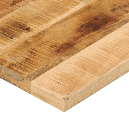Table Top 70x70x3.8 cm Square Solid Wood Rough Mango Thickness 38 mm Rough Mango wood(natural) 80 cm