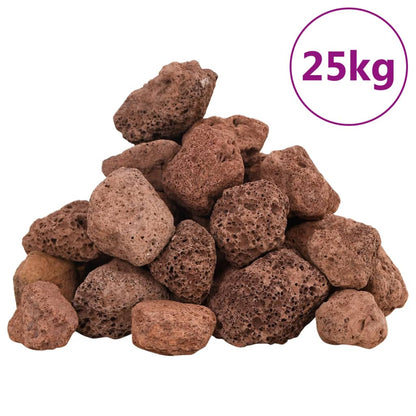 Volcanic Rocks 10 kg 5-8 Red 3-5 cm (25 kg)