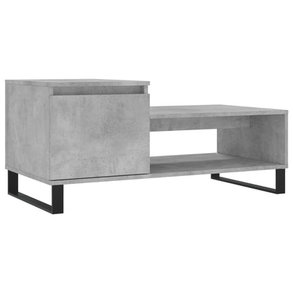 vidaXL Coffee Table Concrete Grey 100x50x45 cm Engineered Wood